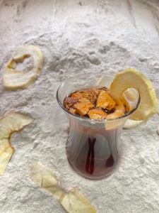 Apple Fruit Tea Powder with Real Apple Bites – Refreshing Turkish Drink Mix - Thumbnail