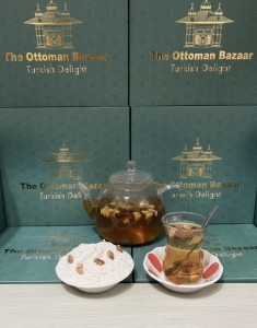 Apple Fruit Tea Powder with Real Apple Bites – Refreshing Turkish Drink Mix - Thumbnail