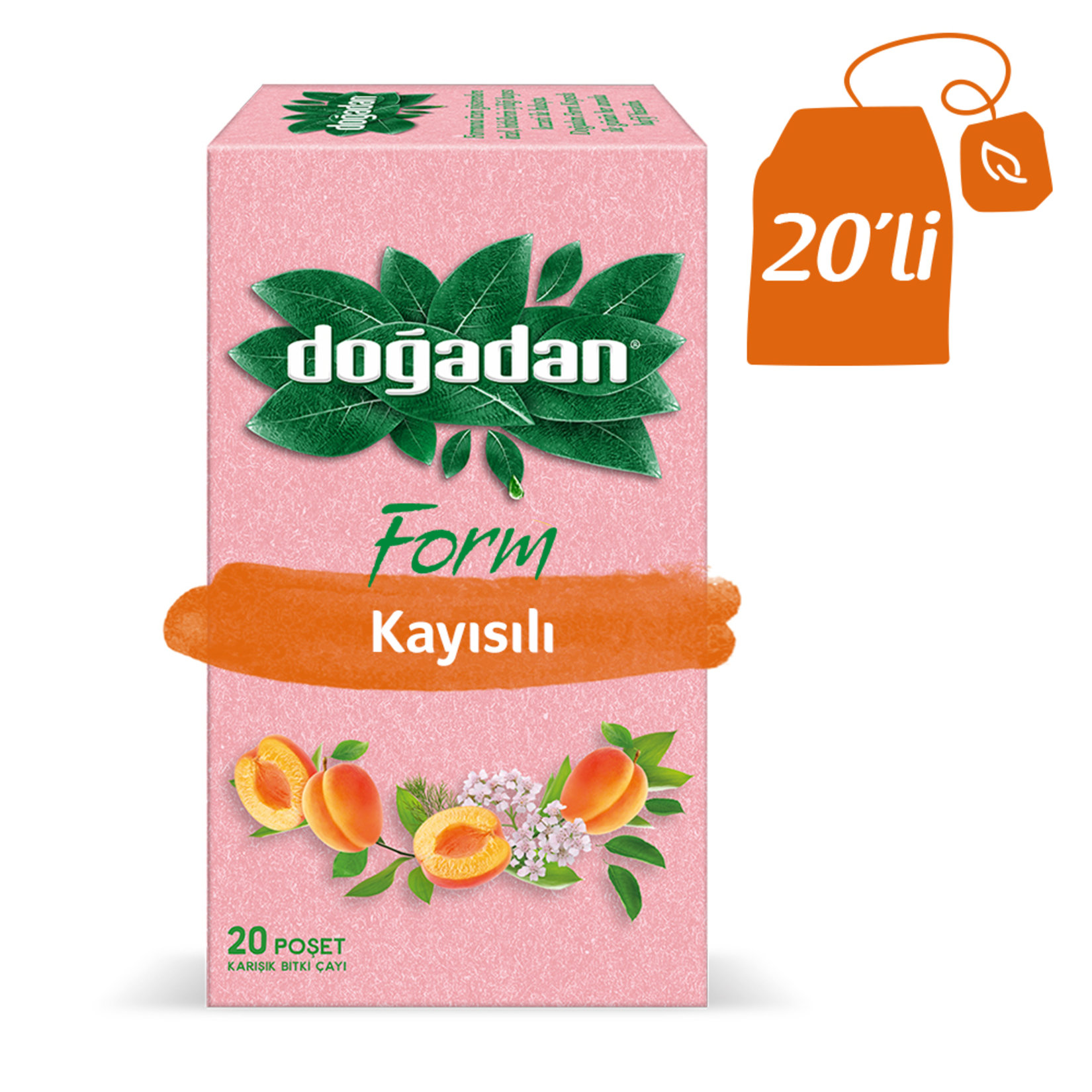 Doğadan - Apricot Tea 20 Bags in Box