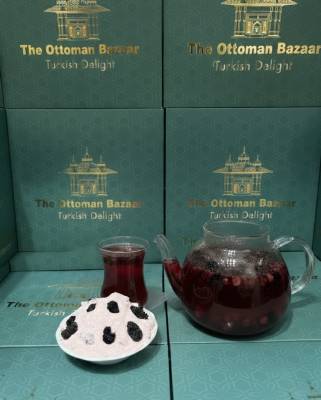 The Ottoman Bazaar - Blackberry Fruit Tea Powder – Refreshing Turkish Drink Mix with Real Blackberry Flavor