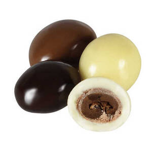 Chocolate inside Coffee Beans