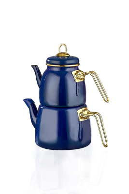 Double TeaPot Enamel(Blue Color)