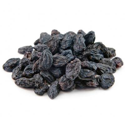 Dried Black Grapes with Seeds