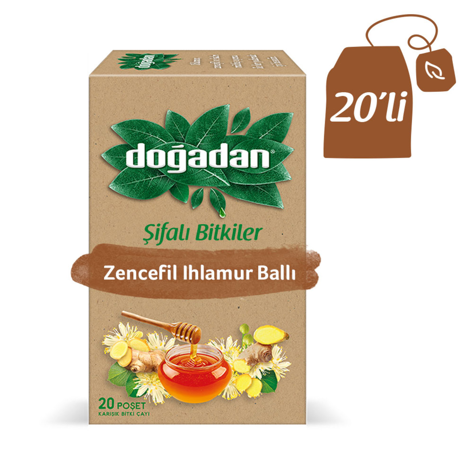  - Ginger Honey Linden 20 Bags in Box