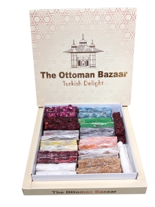 The Ottoman Bazaar - Mix Box of Finger Size Turkish Delight with Pistachio 500 g