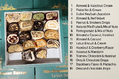 Mix Box of Sliced Turkish Delight 1000 g