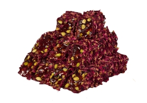  - Pomegranate Flavor with Pistachio covered Rose Leaves