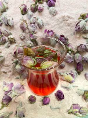 Instant Rose Fruit Tea Powder with Real Dried Rose Petals – Aromatic & Refreshing – Turkish Made