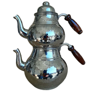  - Tea Pot Copper Silver Color
